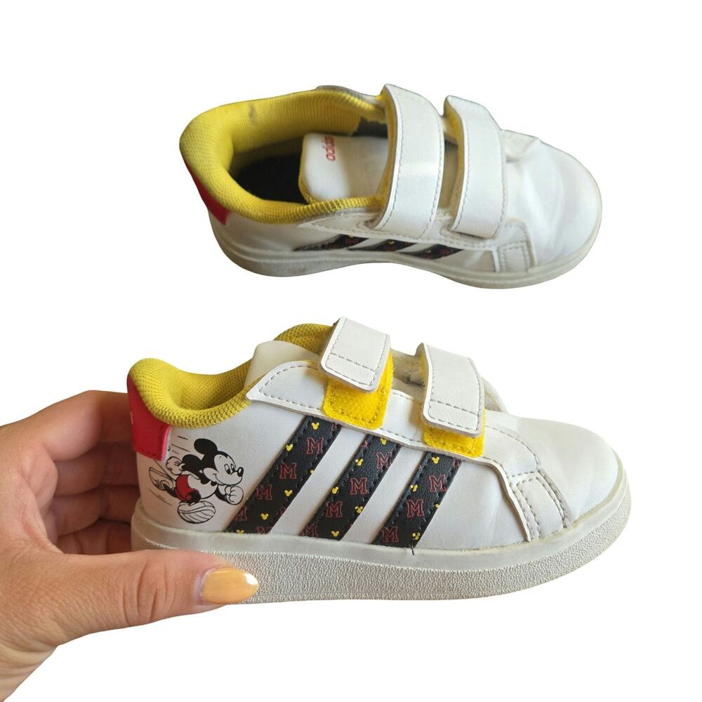 Adidas‎ X Disney Mickey Mouse Grand Court Casual Sneakers Size: 7.5